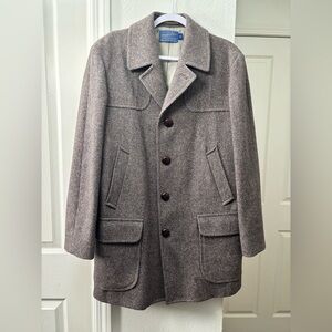 Pendleton Men's Gray Wool Pea Coat